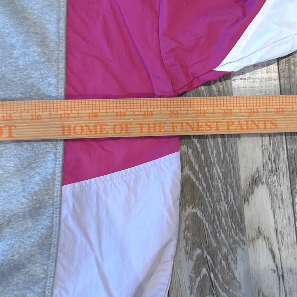 Peloton Chic Fabric‎ Mix Pullover Sweatshirt Windbreaker Colorblock Retro Medium - Picture 5 of 7